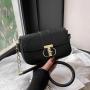 Retro simple bag ladies 2024 Korean version of the new handbag small square bag popular stone pattern shoulder crossbody bag