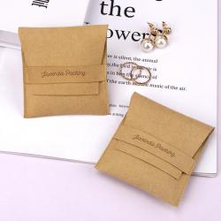 High End Emboss Microfiber Envelope Necklace Earring Storage Bag Envelope Jewelry Microfiber Dust Pouch