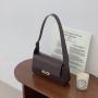 Custom logo Factory wholesale PU leather women's hand bags ladies shoulder bag metal decoration fashion simple women's handbags