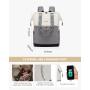 LOVEVOOK Design Convertible College Tote Daypack Work Waterproof Smart bookbag With USB Travel School Laptop Backpack for women