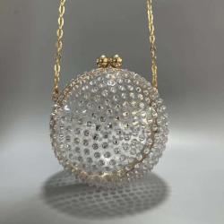 2023 Hot Sale Fashionable Acrylic Women Bag Acrylic Popular Party Light Transparent Bag