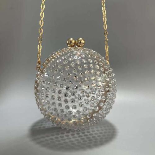 2023 Hot Sale Fashionable Acrylic Women Bag Acrylic Popular Party Light Transparent Bag