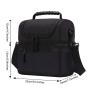 Insulated Lunch Box Large Insulated Cool Tote Bag Lunch Kit for Men Women Double Deck