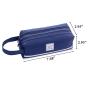Gelory Stationery Pouch Pen Bag with Double Zipper Closure Office Pen Holder Organizer Stationery Bag Pencil Case 2024