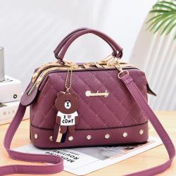 CCF577 Plaid Handbag Shoulder Diamonds Womens Handbags Korean Portable Handbag