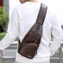 Men's Chest Bag Portable Rechargeable Leisure Straddle Bag Outdoor Sports Chest Bag