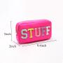 DIY Custom Logo Multi Color Multicolored Women Make Up Bag Waterproof Nylon Soft Portable Pouch Zipper Makeup Large Cosmetic Bag