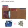 New Designer Wallets Pop Up Wallet with RFID Blocking Minimalist Slim Credit Card Holder Zipper PU Wallet Case with Coin Pocket