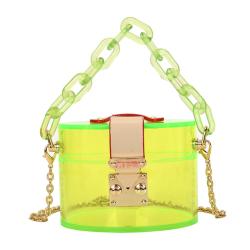 2021 new lipstick bag acrylic single shoulder diagonal small square bag transparent jelly women hand bags
