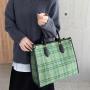 2024 Custom Fabric PU Leather Tote Bags For Women Ladies Hand Bag With Pouch