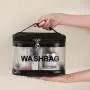 Summer new transparent PVC large capacity waterproof cosmetic bag portable female travel toiletry bag storage bag handbag