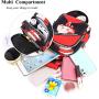2024 Custom Promotional Fashion Waterproof Pu Sling Shoulder Bags Girls Printed Travel Women Crossbody Chest Bag