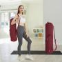 Women Multifunctional Black Can Yoga Mat Storage Bag Carrier Yoga Mat  Backpack with Adjustable Strap