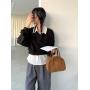 2024 Factory Wholesale Advanced Handbag suede simple dinner bag Retro Style Square Hand bag for girls