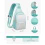 LOVEVOOK new small Backpack Hiking Daypacks waterproof shoulder chest Crossbody bags for college daily Sling Backpack for women