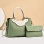 2024 Sequin leather 2 pieces Shoulder bags set luxury designer women's handbags come with a wallet