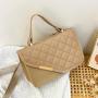 2024 Trendy Casual Diamond Embroidered Small Square Shoulder Bag Portable Cross-Border Lady's Handbag for Foreign Trade