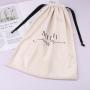 Custom Logo Printing Large Velvet Dust Shoe Clothes Storage Bag Super Soft Velvet Flannel GIft Packing Pouch
