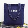 Factory Wholesale Women's Large Capacity Denim Shoulder Shopping Bag Simple Canvas Tote Bag