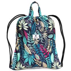 Gelory Factory Custom Printing Logo Students School Bagpack Women Durable Canvas Drawstring Bag