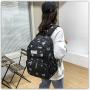 Promotional Sale 2024 New Multi Color Student School Bag Fresh And Sweet Print Nylon Backpack