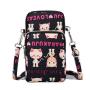 Custom Casual Mobile Shoulder Bag Women's Wrist Customs Wallet Cute Anime Oxford fabric mobile phone bag Cartoon Girl's ca bag