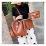 OEM554 Fashion Handbag Women High Quality Leather Bags Women Beads Tassel Bag Sets 3pcs in Sets Handbag Sets for Women