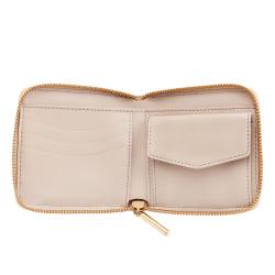 Custom Logo Genuine Leather Zipper Wallet Rfid Ladies Clutch Wallet With Coins Pocket