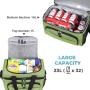 colorful polyester aluminum foil insulation isotherm plastic cooler tote  bag camping high quality food delivery cooler bag