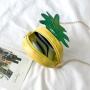 Custom shape bag Fashion Clear Window Pins Display Girls Crossbody pain pineapple Bag  clear tote cute Handbags