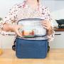 Portable Lunch Bag Food Thermal Box Durable Waterproof Office Cooler Lunchbox with Shoulder Strap Picnic Bag for Couples
