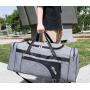 HR374 Oxford Foldable Portable Travel Bag Letter Minimalist Luggage Storage Bag Multifunctional Checked Crossbody Fitness Bag