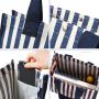 Gelory Wholesale fashionable Multi Color Striped Large Capacity Ladies Canvas Button Tote Bag