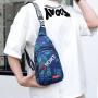 Men's chest bag, colorful front chest bag for men, casual waist bag, casual versatile couple backpack, single shoulder bag