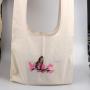 Eco-Friendly Cotton Handle Gift Clothes Women Travel Bag Promotion Custom Logo Muslin Tote Dust Handle Shopping Bag