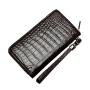 Custom 2023 Luxury Classic Real Genuine Crocodile Croco Skin Leather Unisex Zipper Long Organizer Clutch Wristlet Wallet Men