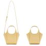 Factory Wholesale Beach Woven Tote Bag PU Leather Handbags Straw Bucket Bags for Women