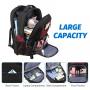 LOVEVOOK wholesale Rolling Backpack large 17in Carry on luggage Business Travel Laptop Backpack with Wheels for women men