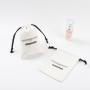 12 Oz Small Cotton Canvas Dust Makeup Packaging Bag White Thick Canvas Drawstring Bag For Jewelry