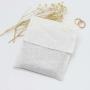 Luxury White Cotton Linen Envelope Eye Shadow Disc Jewelry Packaging Bag Linen Envelope Gift Cosmetic Pouch