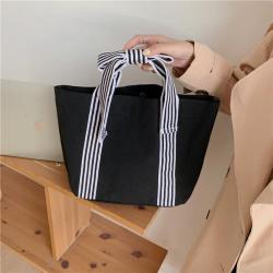 Female bow canvas bag