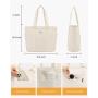 LOVEVOOK Lightweight fits 17 in Work Tote Bag Waterproof HandBag with Luggage Strap School Business Travel Laptop Bag for Women