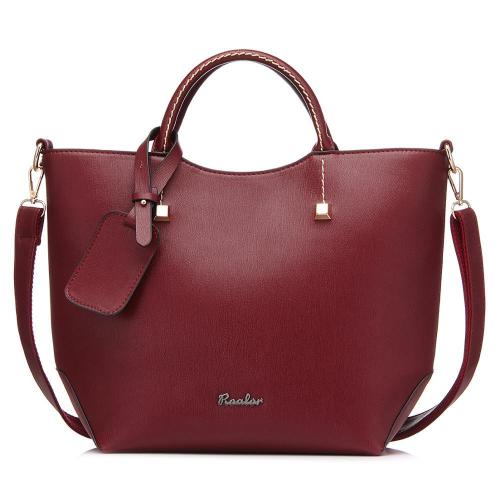REALER PU Leather Ladies Office Bags Large Tote Bag Women Shoulder Handbags