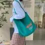ZWY087 Fashion Large Women Letter Canvas Bag Daily Work Shopping Traveling Shoulder Bag Custom Logo Wholesale Student Tote Bag