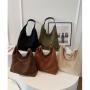 Womens New Trendy Personalised Large Handbags Premium Leather Zippered Shoulder Bags Totebag