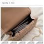 ZR021 Deer Women's Bag New Fashion Girl Simple Chain One Shoulder Lamb Chain Plush Small Square Bag Female Elegant Crossbody Bag