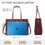 2022 custom new 2pcs office lady business tote bags 15.6 large Capacity shoulder bags custom Laptop Briefcase Women bags