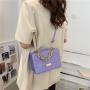 2022 Summer Popular Small Bag Korean Simple Checker Biscuit Bag Versatile Western Network Red One Shoulder Crossbody Bag