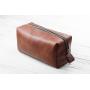 Customized Design Personalized Travel Wash Bag Dopp Kit Men's Shaving Bag Leather Toiletry Bags