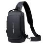 WTB028 New Fashion Chest Bag Men's Messenger Bag Waterproof PU Leather Shoulder Sling Bag Waterproof Custom Logo for Men
